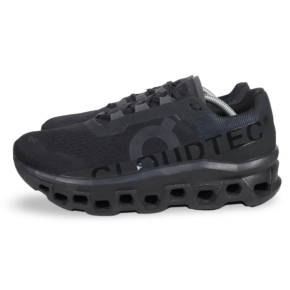 On Cloudmonster 1 Mens 11.5 Black Running Shoes CloudTec 61.99025